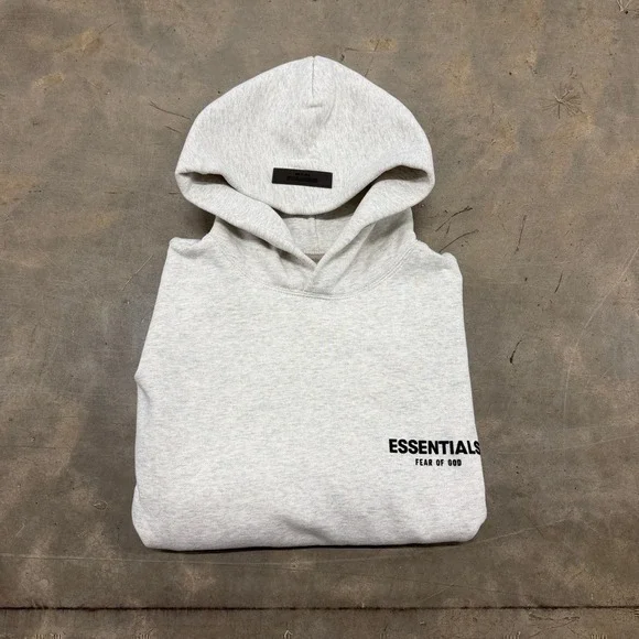 Fear of God Essentials SS22 'Light Oatmeal' Hoodie Size L - Picture 1 of 7